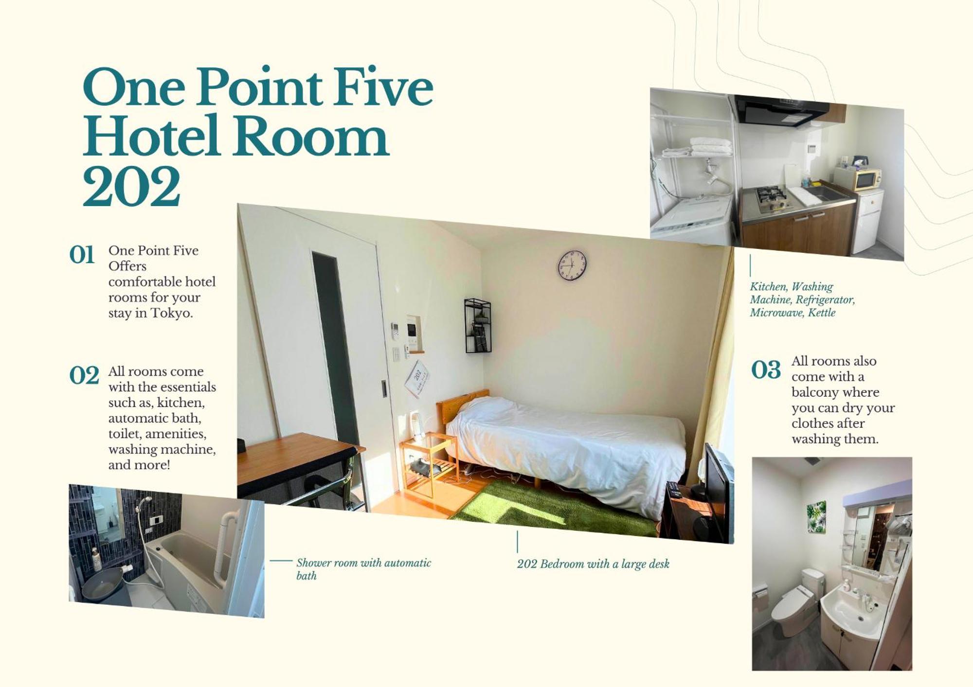 Hotel One Point Five Prefektura Tokio Exteriér fotografie